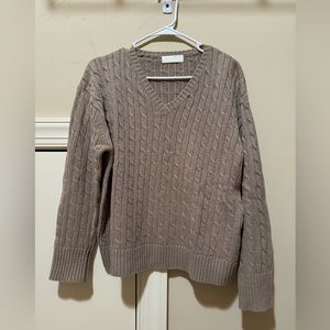 AnOther Plain vneck knit sweater
